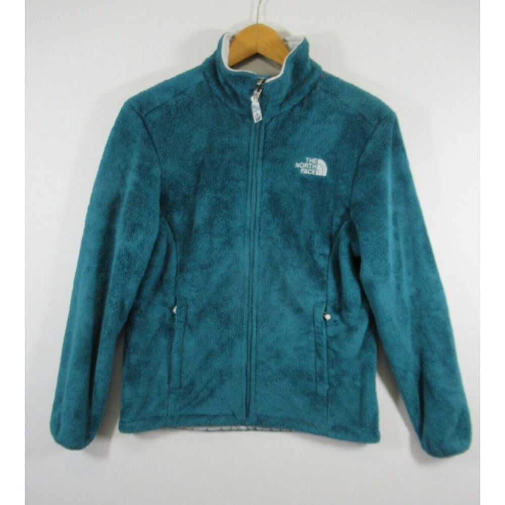 The North Face Osito Fleece Full Zip Jacket Women Medium Green Mockneck aahy